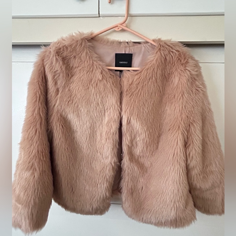 Faux fur coat